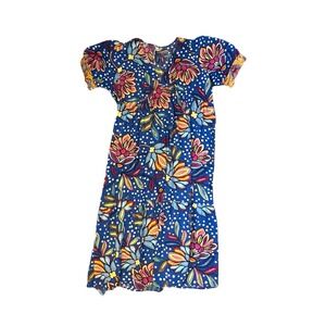 Tabitha Brown x Target Women Dress 20W-22W Floral Polka Dot Print Puff Sleeve